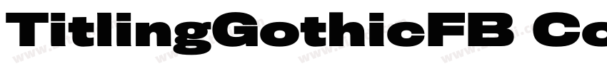 TitlingGothicFB Comp字体转换